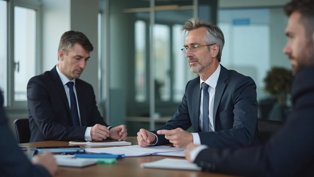 Профессиональный руководитель проводит совещание по организации времени и планированию работы команды